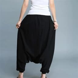Plus Size Cotton Linen Solid Harem Pants Women Elastic Waist Casual Lantern Trousers 2026 New Pantalon Femme Harakuju Clothes