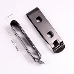 Anti Slide Stainless Steel Belt Clip Waist Loop Clamp Buckle for Kydex Sheath Holster Pouches Scabbard With Mounting Hardware