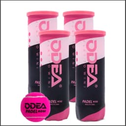 ODEA Padel Balls Pink,High Bounce Durable Training Tennis Balls,Vacuum Sealed for Competitive Matches