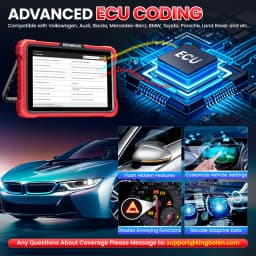 2026 NEW KINGBOLEN K8 Pro Bi-Directional Scanner Full Systems Diagnostic Scan Tool,34 Reset ECU Coding, lifetime free update