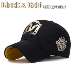 M letter Wolf Totem Embroidery Cotton Adjustable Baseball Cap Sun Hat Trucker Caps Dad Hats