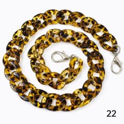 1/2Pcs Deepeel 60cm Acrylic Bag Strap Handbag Resin Chain Detachable Lobster Clasps for Purse Handle DIY Making Accessories