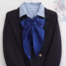 Preppy Chic Solid Color JK Uniform Bowties Women Red Butterfly Oversized Swallowtail Bowknot College Girls Collar Fashion Cravat