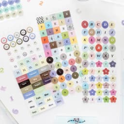 Journal GO 30pcs Matte PET Alphabet & Number Stickers Pastel Letter Decals for Scrapbooking Card Journaling & DIY Crafts