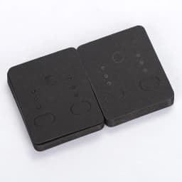 50pcs 3.8x4.8cm Earring Display Card Holder Blank White Black Kraft Paper Tags for DIY Ear Studs Long Drop Jewelry Display Card