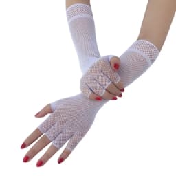 Women Sexy Mesh Transparent Solid Elasticity Breathable Drive Ride Gloves Cosplay Fashion Personality Fishing Net Tight