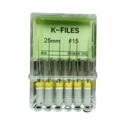 6Pcs/Pack Dental Endo Files Hand Use K Files Stainless Steel Root Canal Treatment Drills Endodontic Instruments