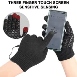 Rechargeable Electric Heated Gloves USB Heated Knitted Gloves Skiing Climbing Motorcycle Gloves Touch Screen Winter Hand Warmer