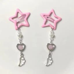 Unique Exquisite Fringed Five-Pointed Star Hair Clips Sweet Cool Style Fringed Sweet Girl Hair Accessories Girl Gifts