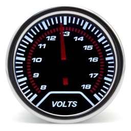 52mm Racing Gauge 12V LED Smoke Len -1~0~2 BAR Turbo Boost Water Temperature Oil Pressure Voltmeter Air Fuel Ratio Meter For 12V