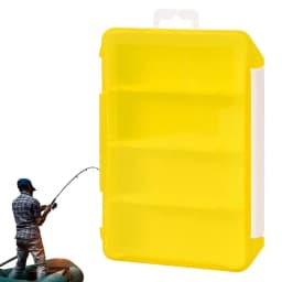 Tackle Box For Fishing 4-Grid Transparent Fishing Lures Storage Box Bait Hooks Accessory Jig Accessories Visible Trays Removable
