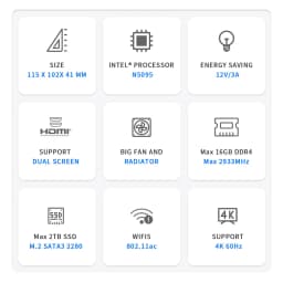 Beelink Mini S Mini S12 N95 Windows 11 Home Intel Gen N5095 8GB 256GB 12G 256G 1000M WiFi5 Desktop Gaming PC Computer
