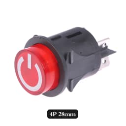 High Quality One Button Start Switch For Children Electric Car 3-pin Power Switch For Baby Battery Car Power Switch Button Parts