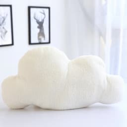 Realistic Cloud Plush Toy-Soft Stuffed Cloud in Gray&White, 3 Sizes, Fluffy Pillow Gift for Kids, Nursery Decor, Relaxation