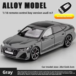 1: 18 RS7 Sport Remote Key Edition Super Run Sound and Light Alloy Model Advanced Children's Toy Birthday Gift Decoration