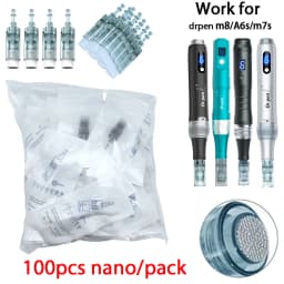 100pcs Dermapen M8 Needle for Drpen M8/m7s/A6s Derma Micronneedle Pen Mesotherapy Microneedling Needle Length 0.25mm