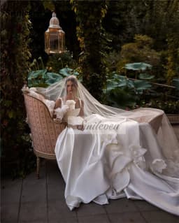 Smileven Spaghetti Strap Satin Wedding Dress A Line Bride Gown Boat Neck Princess Vestido De Novia Wedding Gowns Customized