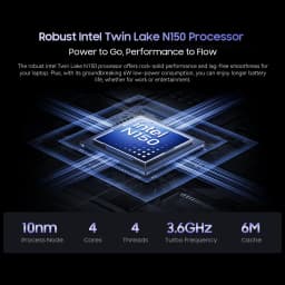 Blackview AceBook 6 Laptop Intel Twin Lake N150 CPU 15.6'' FHD+ IPS Screen 16GB DDR4 512GB SSD 36Wh Battery Windows 11 Notebook