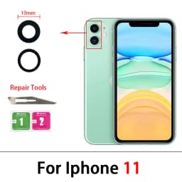 Camera Glass Lens Back Rear Camera Glass Lens with Glue Replacement Repair Spare Parts For iPhone 11 Pro Max 14 Plus 13 12 Mini