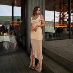 Sheer Mesh Overlay Spaghetti Strap Midi Dress Set Waist Cinched Sleeveless 2026 Summer Women Accessories Classy Lady Outfit