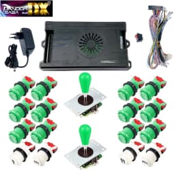 9800 in 1 Pandora Saga DX 2 Plus Arcade Box DIY Kit 8 Way Joystick American Style Push Button Game Console Cabinet Bartop