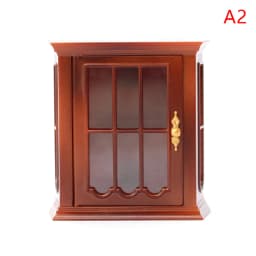 Miniature Chestnut Bedside Table Chest Of Drawers Storage Cabinet 1:12 Dollhouse DIY Accessories Furniture Model Toy