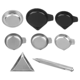 New 1 Set Weighing Powder Pans Scale Pan For Weigh Liquid Powder Gems Gemstone Weighing Pan