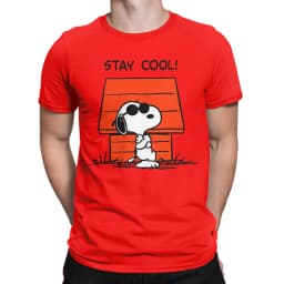 Casual Peanuts Snoopy Dancing T Shirt For Men Women Round Neck Short Sleeve Top Tee Cotton Summer Tops