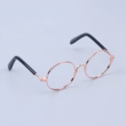 DIY Doll Dressing Accessories High Quality 20cm Dolls Glasses 3 Color Round Frame Lensless Eyewear Toy Miniature Eyeglasses