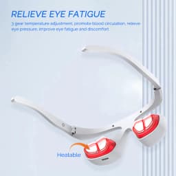 Smart Eye Massager 3D Red Light Eye Fatigue Dark Circles Relaxing Under-Eye Glasses Massage Beauty Machine