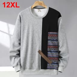 12XL Plus Size Men Hooides Autumn Winter Casual Loose Sweatshirts Man Big Size 11XL 10XL Hoodies