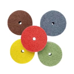 75mm Diameter 3-Inch Non-Woven Polishing Wheel Nylon Fiber Wheel for Small Bench Mill Grinding Machine Rotary Tool