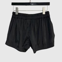High Street Dark Style Slim Fit Pants with Slit Drawstring Shorts Women's Exlstic Waist Casual Pants Sexy Solid Color Shorts