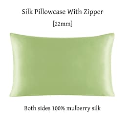 22 Momme Silk Zipper Pillowcase 1pc 100% Nature Mulberry Silk Muticolor Pillow Case For Healthy Standard Queen King