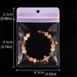 10Pcs Multi Size EVA Hang Hole Self Seal Packaging Bags Jewelry Organizer For Earrings Bracelet Storage Display Gift Packaging