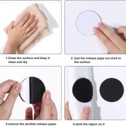 5/10/20/30Pair Double Faced Adhesive Fixing Stickers Carpet Pad Dashboard Mat Fixed Patch Floor Anti Skid Grip Hook and Loop Dot