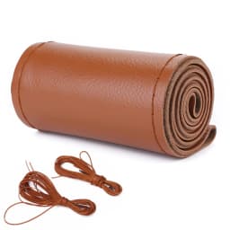 Steering Wheel Cover From Leather Braiding Cover Universal Steering Wheel Cover Made of Genuine Leather Braid For Steering Wheel