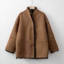 Women two side wear Fur Coat Single‑Breasted Warm Fluffy Plush Jacket Elegant Autumn Winter Outerwear