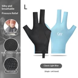 Billiard Gloves With Fingerless Breathable Pool Gloves Three-Finger Gloves