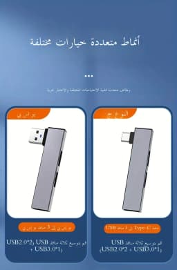 3-Port USB 3.0 Hub, Ultra-Slim Data USB Hub with 2 ft Extended Cable , for MacBook, Mac Pro, Mac mini, iMac, Surface Pro