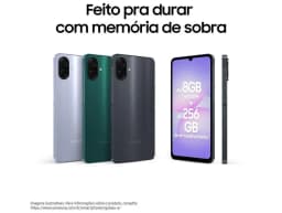 Samsung A07 Smartphone 256Gb Black 8Gb Ram 6.7" Screen Camera Dual + Selfie 8Mp