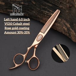 Professional Left Hand Scissors,6-6.5-6.8 inch Hair Cutting Scissors,Japanese 440C Steel,High Quality Barbershop Accessories