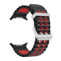 NEW Marine Silicone Strap for Samsung Watch Ultra 47mm Bracelet No Gaps Sport Two-Tone Band for Galaxy 8 Ultra Watchband Straps