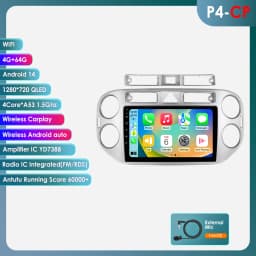 9'' AI Intelligent System Car Radio for VW Volkswagen Tiguan 1 NF GPS Wireless CarPlay Android Auto 4G 2 Din 2din Autoradio WIFI