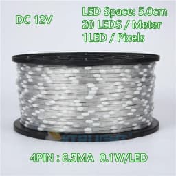 12V 4pin WS2815 Seed Pixel Outdoor LED String Lights Backup Data Wire Individually Addressable RGB Indoor Festivals Accessories