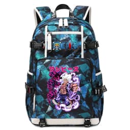 Anime Luffy Print Casual School Backpack Large Capacity Student Bookbag for Boys and Girls Travel Sport