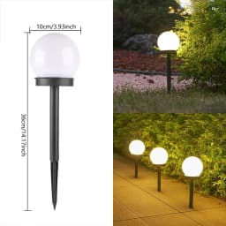 3-12Pack Solar Powered LED Bulb Lamp Energy Light Waterproof Outdoor Garden Decoration Ball Lights Lawn Yard Pathway Lamp