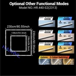 LED Rectangle Lighting 4S Car Showroom Barber Workshop Office Desk Ceiling Lamp Color Change Dimmable Garage Hexagon Lights Gym