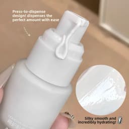 Matte White Liquid Foundation Makeup Buildable Coverage Primer & Concealer Stick Waterproof & Long-Lasting for Halloween Cosplay