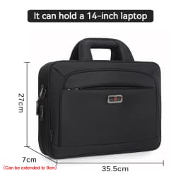 Men Single Shoulder Bag 14" 15" 16 Inch Laptop Bag Men's Casual Handbags Business Briefcase Computer Bags For Macbook Pro Case